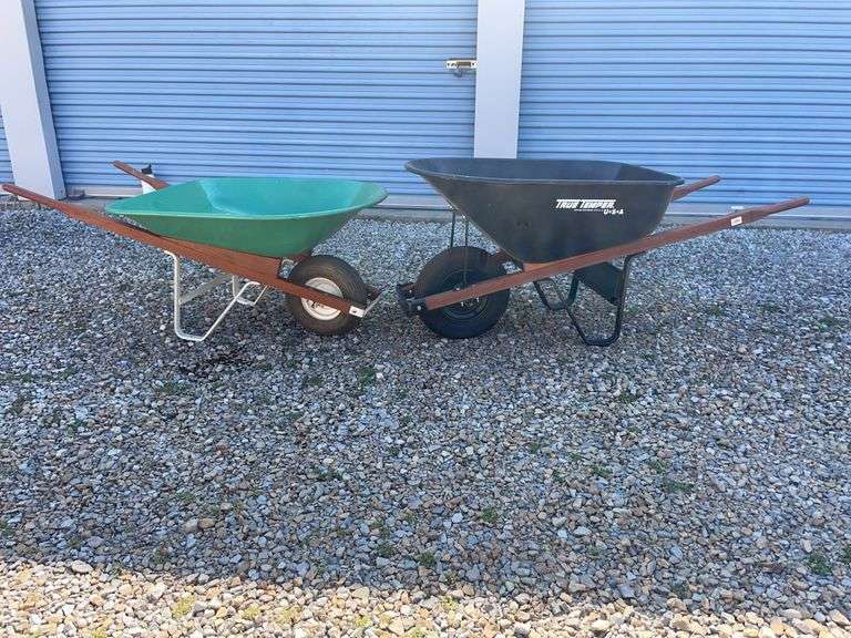 True Temper and other green wheelbarrows