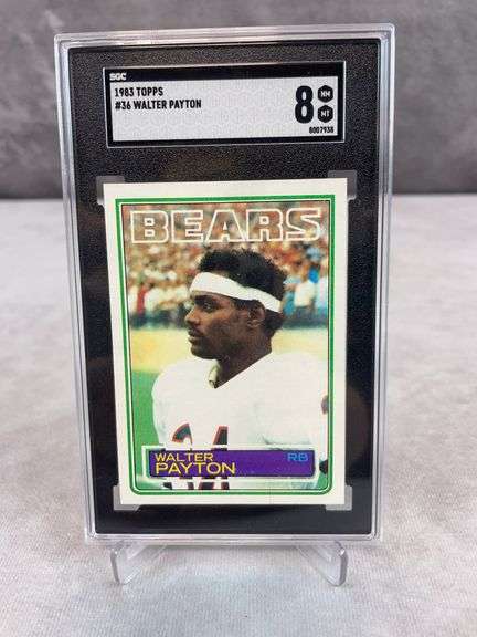 1983 Topps Walter Payton #36 - SGC 8
