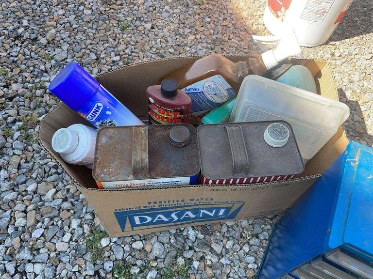 Small Toolbox with fasteners, cleaners polishes and more