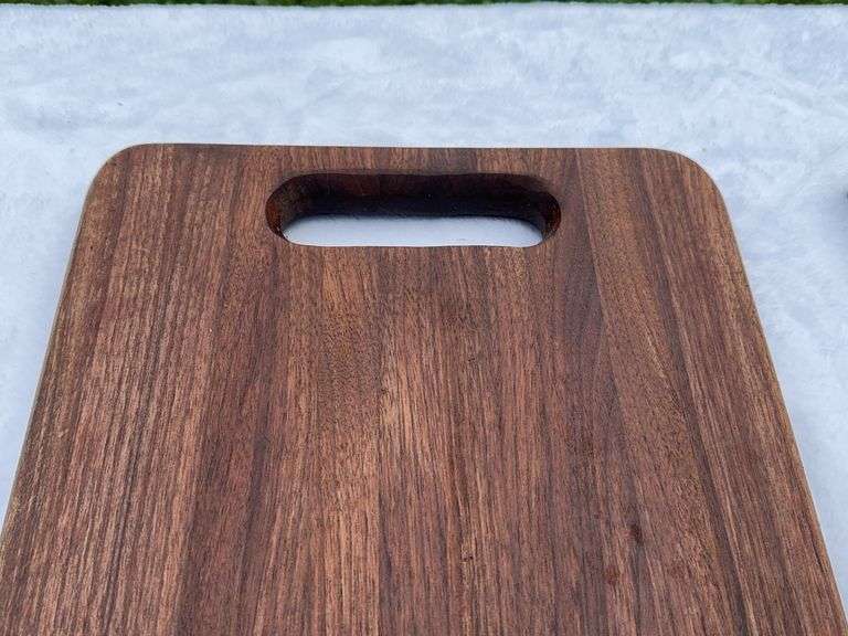 (2) Homemade Wooden Charcuterie Boards