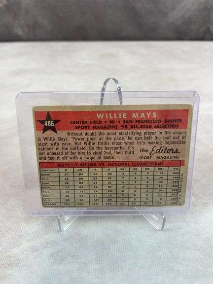 1958 Topps Willie Mays All-Star