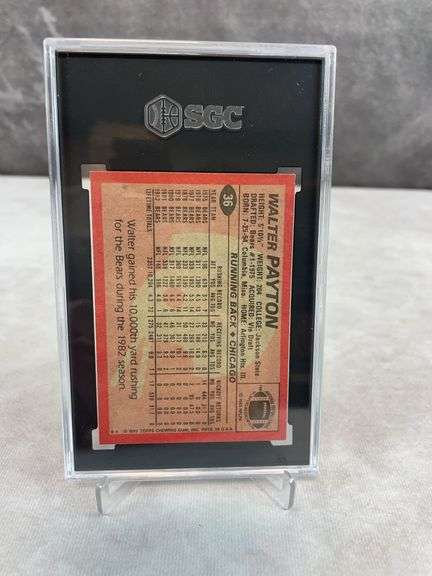 1983 Topps Walter Payton #36 - SGC 8