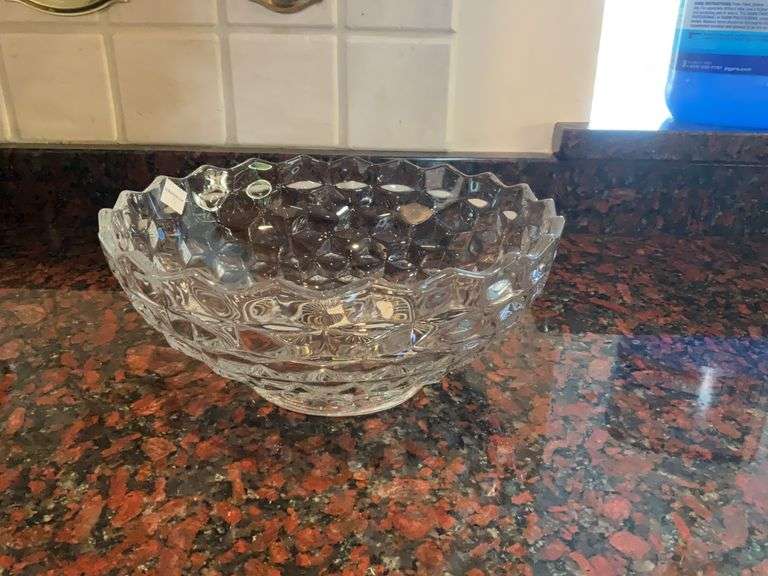 American Fostoria Clear Glass Bowl
