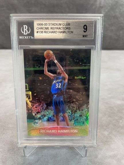 1999-2000 Stadium Club Chrome Refractors #138 Richard "Rip" Hamilton RC Refractor BGS 9