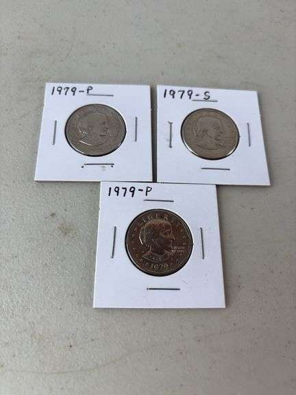 3 -1979 Susan B Anthony Dollar