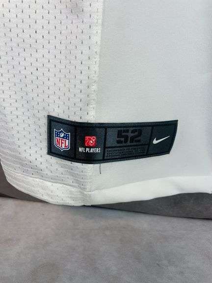 Cleveland Browns Nike white jersey with brown letters, size 52