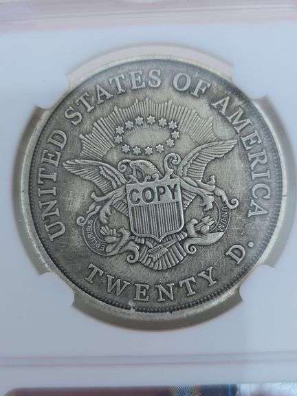 1849 $20. GOLD COPY COIN