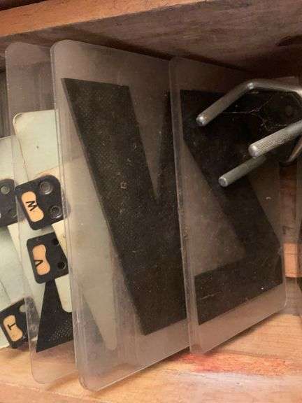 (2) boxes of mostly sign letters