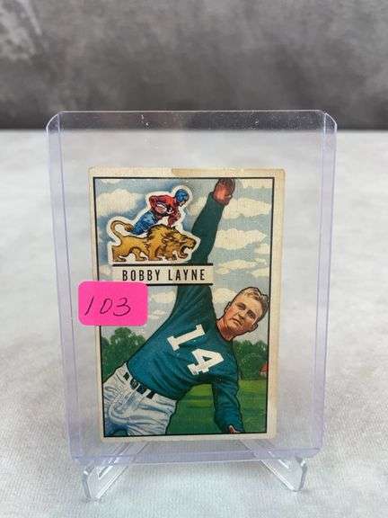 1951 Bowman football Bobby Layne