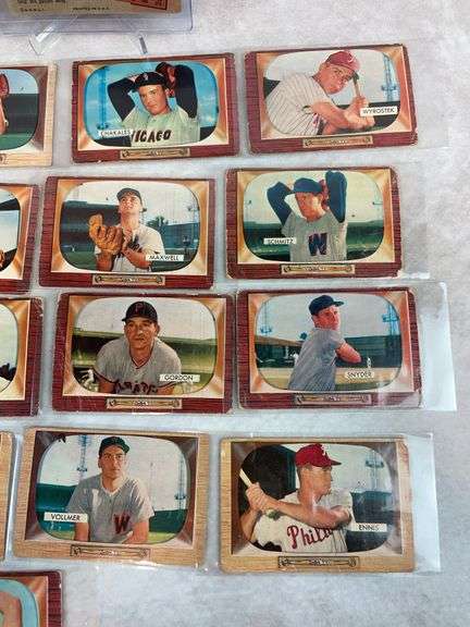 (19) 1955 Bowman Baseball Cards