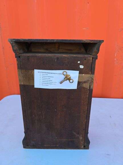 SETH THOMAS MINIATURE PILLAR & CORNICE CLOCK WORKS