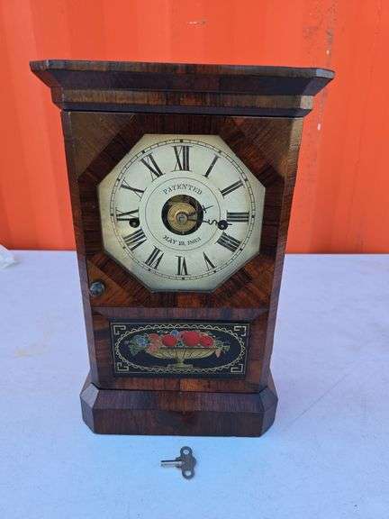 SETH THOMAS 1863 COTTAGE MODEL 30 HOUR WINDUP CLOCK RUNS