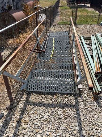 Metal Stairs w/Railings 132”L 39”W
