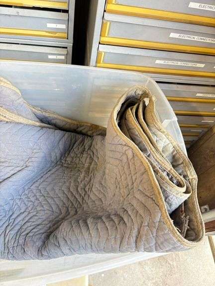 Furniture Blanket & Plastic Tote