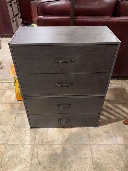 4 drawer wooden organizer 24” x 12” x 31.5”