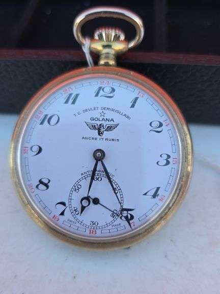 GOLANA 17 JEWEL SWISS WINDUP POCKET WATCH WORKS
