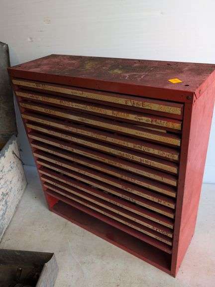 Hardware organizer with contents and more