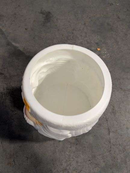 Plastic Santa cookie jar - 12" tall