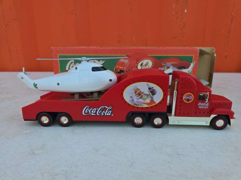 2000 COCA-COLA HELICOPTER CARRIER TRUCK WITH BOX