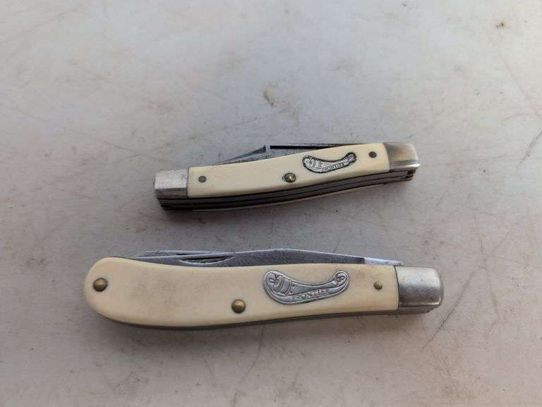 (2) Frontier pocket knives