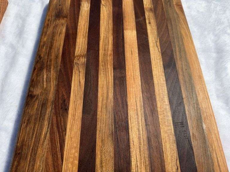 (2) Homemade Wooden Charcuterie Boards