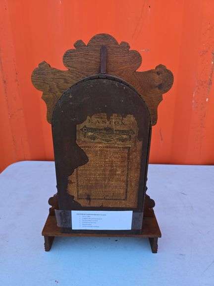 WATERBURY EASTON WALNUT MANTLE CLOCK WORKS