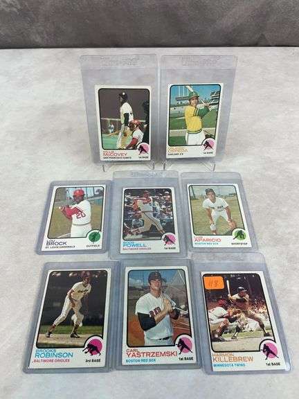 1973 Topps baseball Star lot, no duplicates, lot of 8