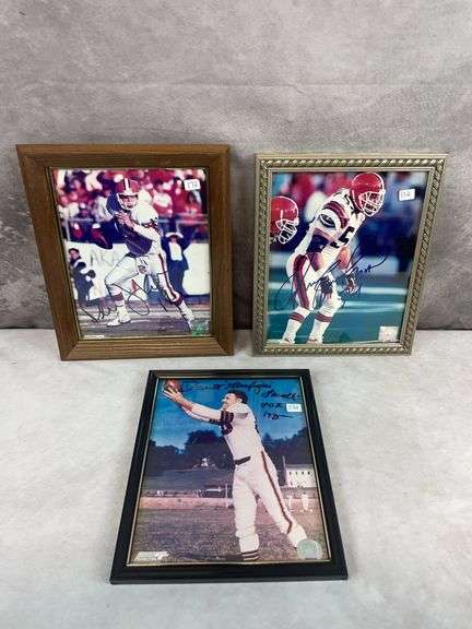 Dante Lavelli, Bernie Kosar & Chris Spielman Signed Photos