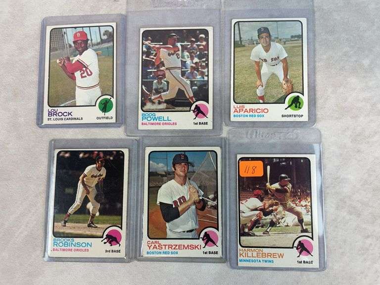 1973 Topps baseball Star lot, no duplicates, lot of 8