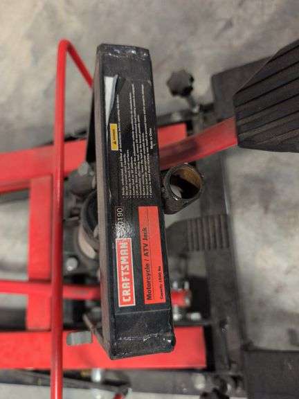 Craftsman 1500 lb motorcycle/ATV floor jack
