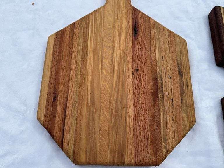 (2) Homemade Wooden Charcuterie Boards