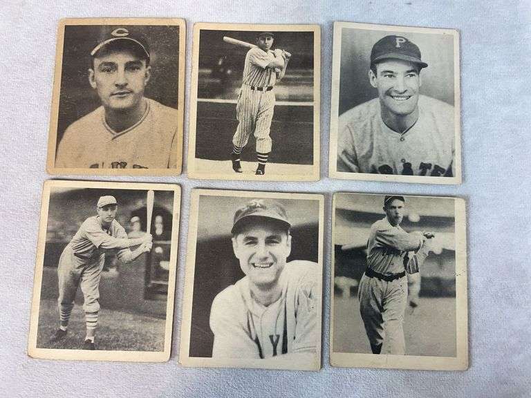 1939 Play Ball 6 cards, no duplicates