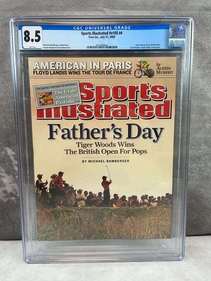 Tiger Woods Sports Illustrated - British Open Win - CGC 8.5