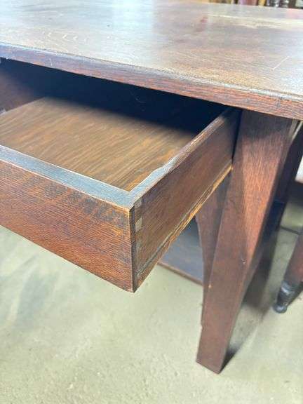 Vintage Solid Wood Desk 34” D 48” W 29” H