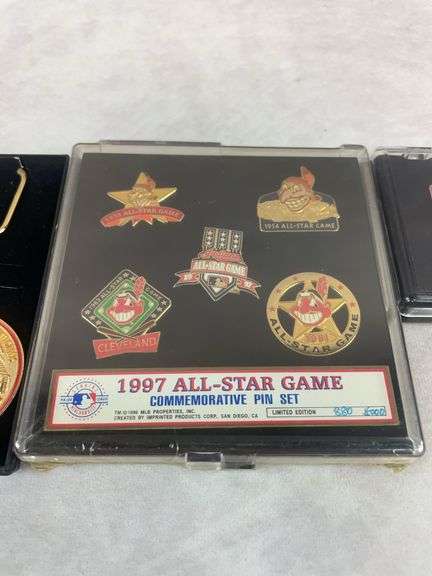 Cleveland Indians special pin collection, 3 sets