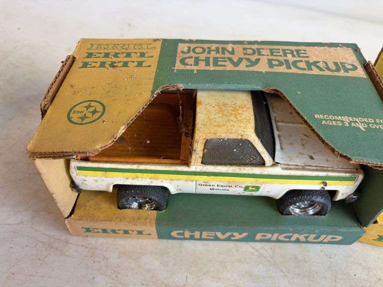 (2) John Deere model Chevy pickups - dirty