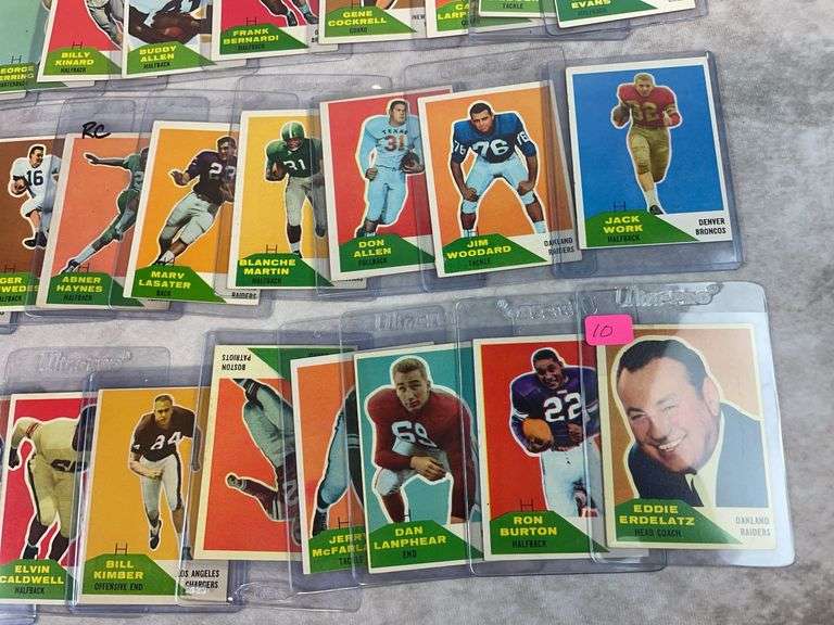 1960 Fleer football, 46 cards, no duplicates: Banda plus 3 Rookies