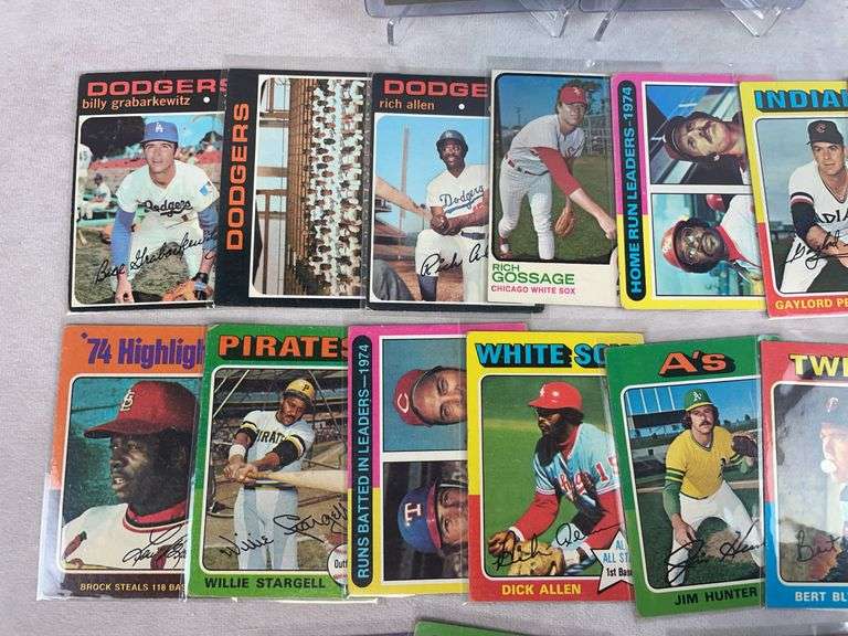 (24) 1970's Topps Baseball Cards - Carew, Parker, Hunter & Others