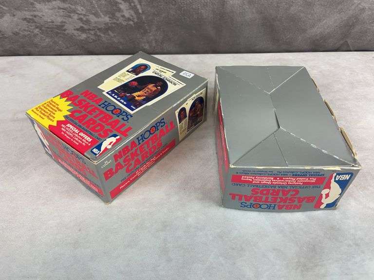 (2) 1989-90 Hoops Basketball Basketball Boxes