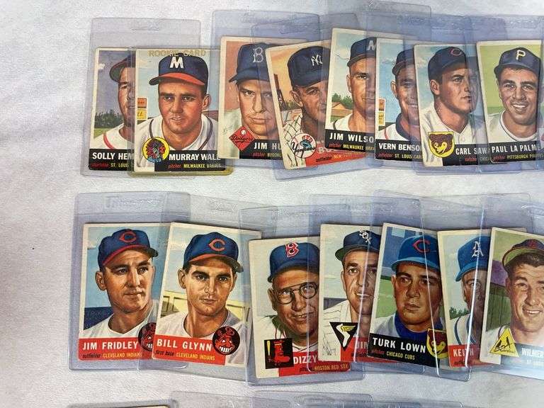 1953 Topps baseball group of 30, no duplicates, all in order