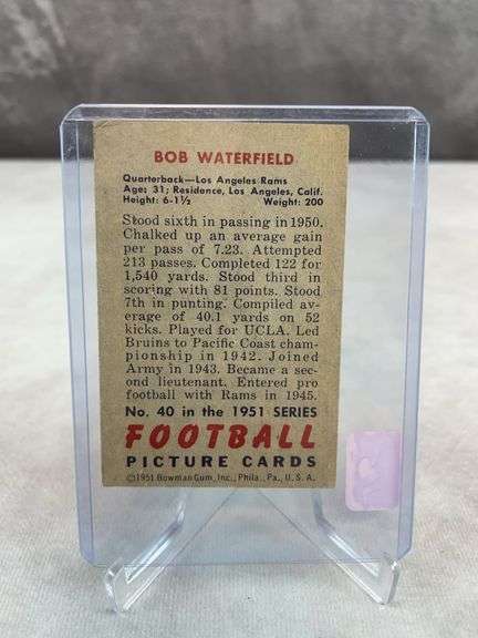 1951 Bowman football: Bob Waterfield
