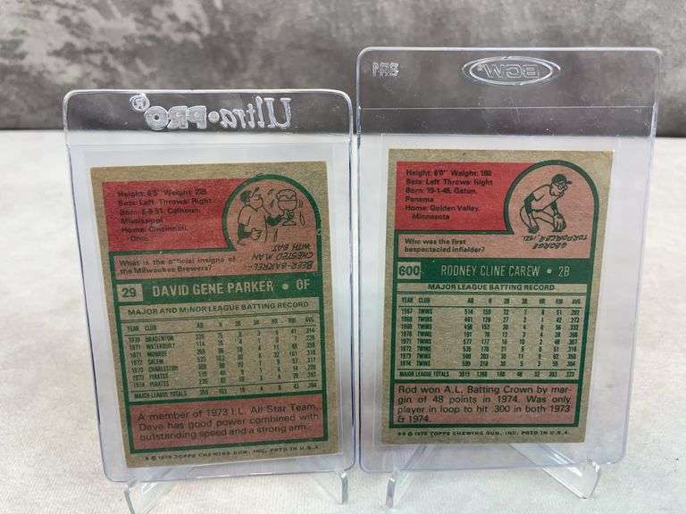 (24) 1970's Topps Baseball Cards - Carew, Parker, Hunter & Others