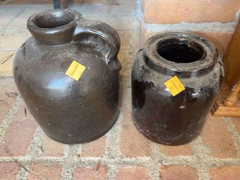 Unmarked Wax Sealer, Unmarked Jug Crock