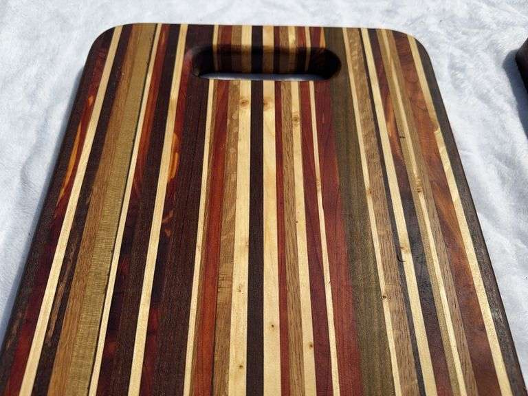 (2) Homemade Wooden Charcuterie Boards