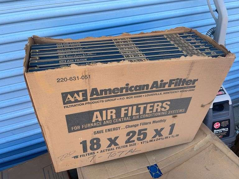 (3) boxes of furnace and and central air conditioning filters