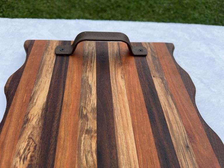 (2) Homemade Wooden Charcuterie Boards