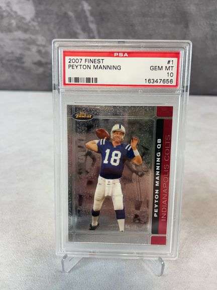 2007 Topps Finest #1 Peyton Manning PSA 10