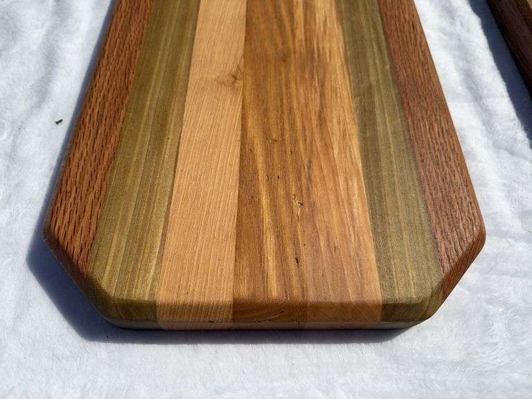 (2) Homemade Wooden Charcuterie Boards