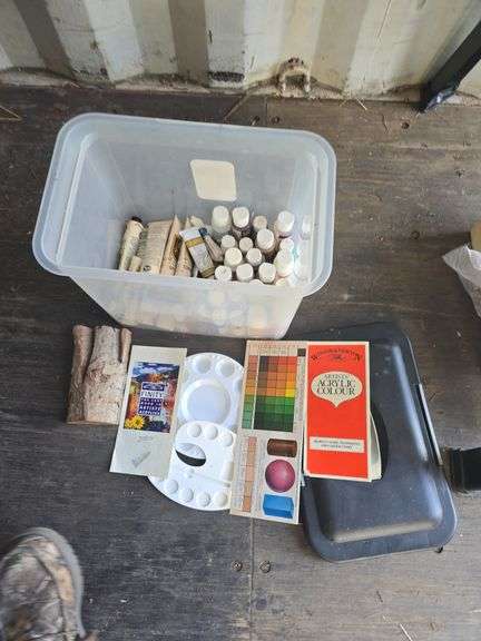 LOT OF PAINTS AND MISC