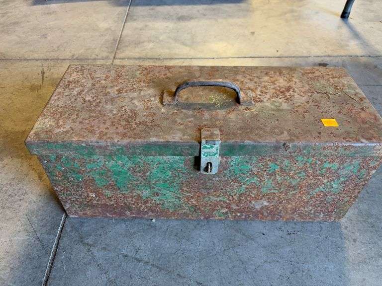 Toolbox with wrenches, hand planer, Hammer, and other tools